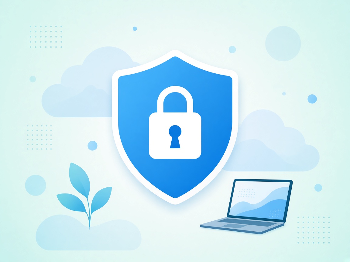 Privacy and data protection shield illustration